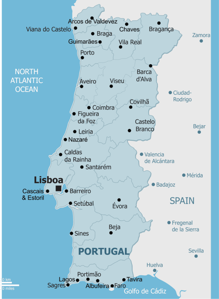 Portugal map